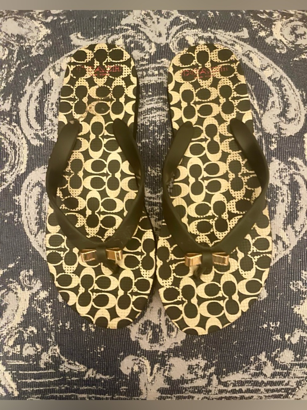 COACH Signature Flip Flops